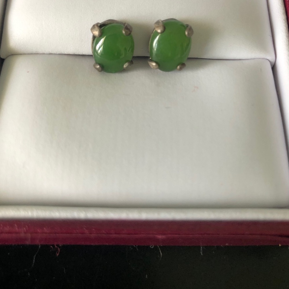 Jade earrings